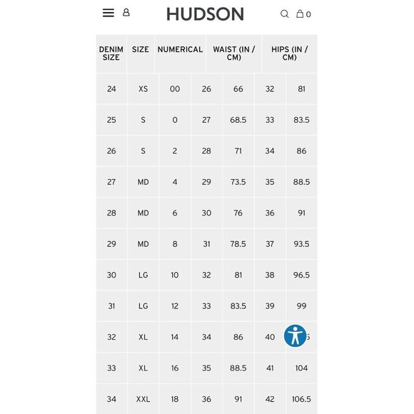 Hudson Reconstructed Skirt Offshore Women's Size 33/XL - Picture 7 of 7